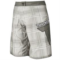 White Plaid Ring Shorts